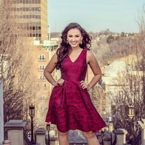 White House Black Market Red Dress